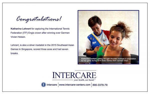 Congratulations Katharina Lehnert! - INTERCARE