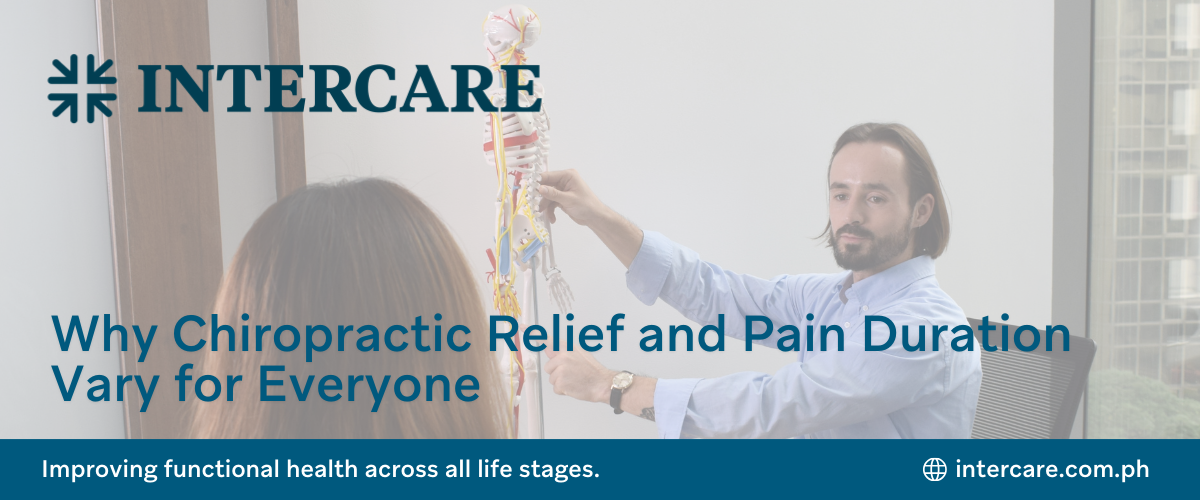 Why Chiropractic Relief and Pain Duration Vary for Everyone Intercare blog banner