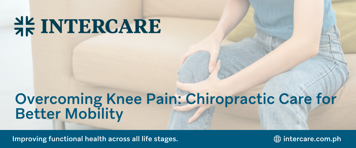 Overcoming Knee Pain: Chiropractic Care for Better Mobility Intercare blog banner